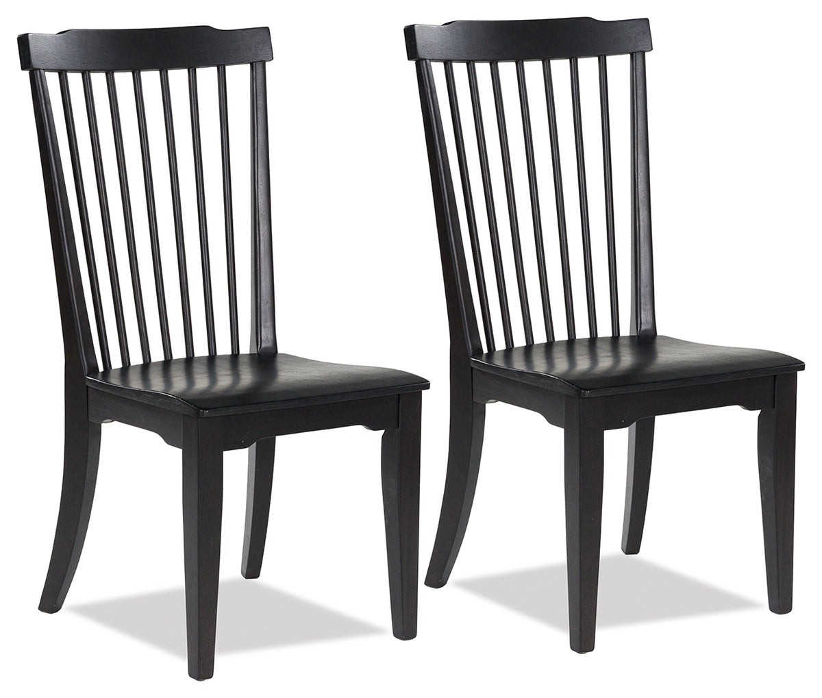 3 Brothers Decor - Ashley Furniture - Brenkerton Dining Chair (Set of 2) - Dining Chair (Set of 2) / Black - PCD591-01X2