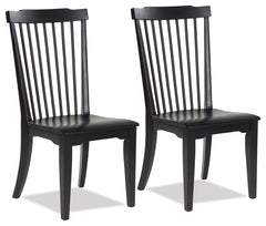 3 Brothers Decor - Ashley Furniture - Brenkerton Dining Chair (Set of 2) - Dining Chair (Set of 2) / Black - PCD591-01X2