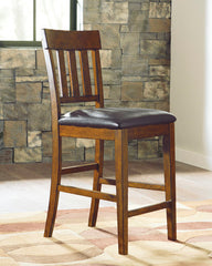 3 Brothers Decor - Ashley Furniture - Ralene Dining Room - Counter Height Bar Stool (Set of 2) / Medium Brown - D594-124X2