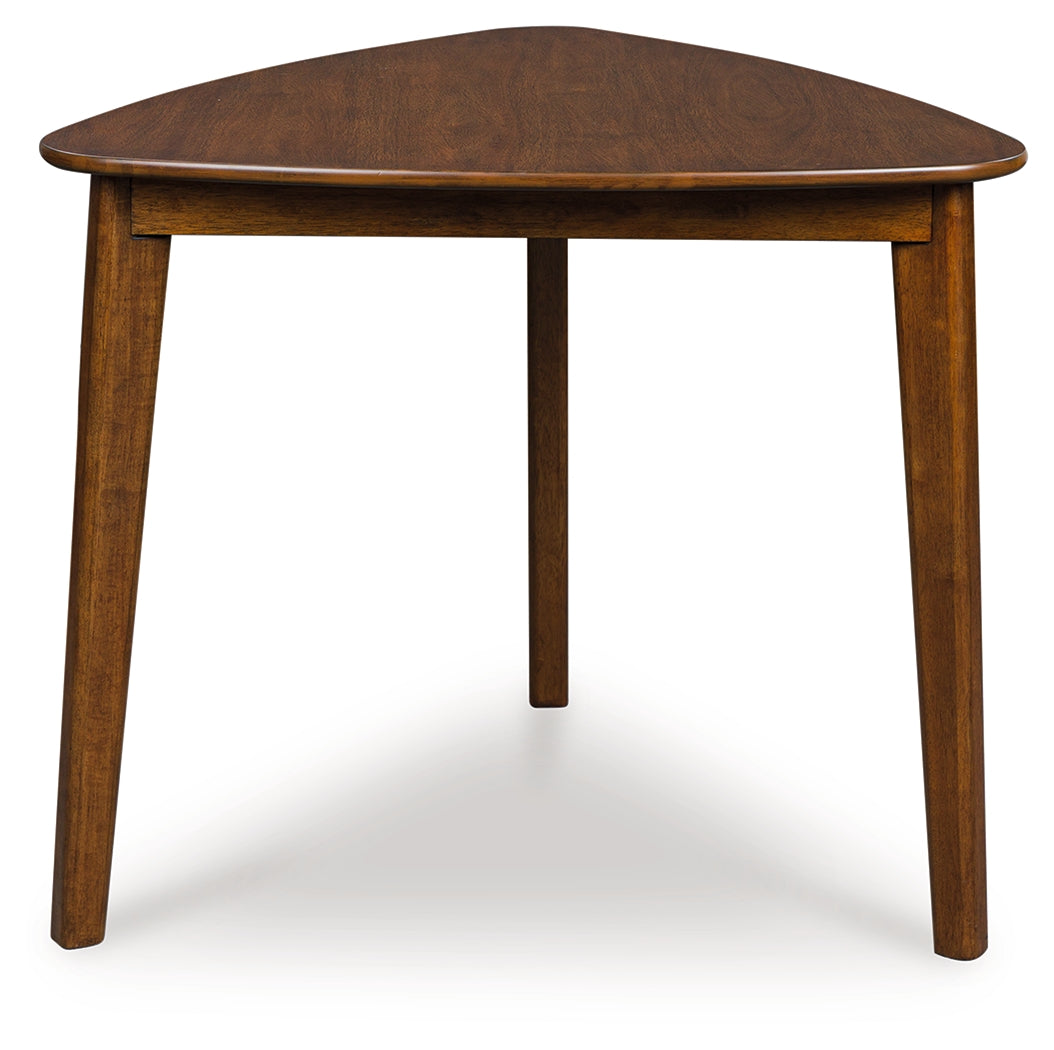 3 Brothers Decor - Ashley Furniture - Tameride Dining Table - Triangle Dining Room Table / Brown - PCD609-16