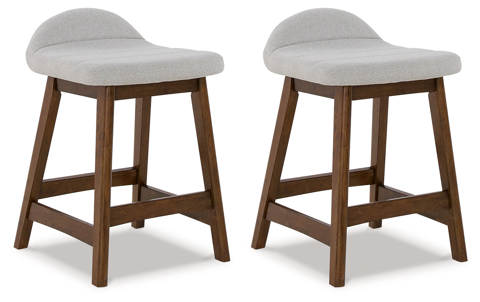 3 Brothers Decor - Ashley Furniture - Lyncott Dining Room - Counter Height Bar Stool (Set of 2) / Light Gray/Brown - D615-124X2