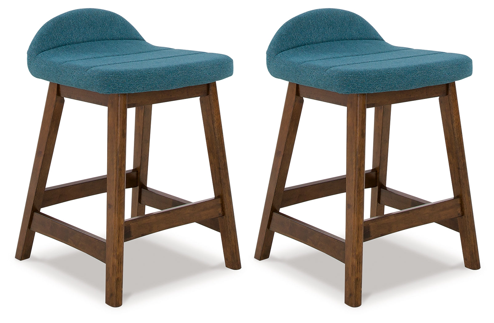 3 Brothers Decor - Ashley Furniture - Lyncott Dining Room - Counter Height Bar Stool (Set of 2) / Blue/Brown - D615-324X2