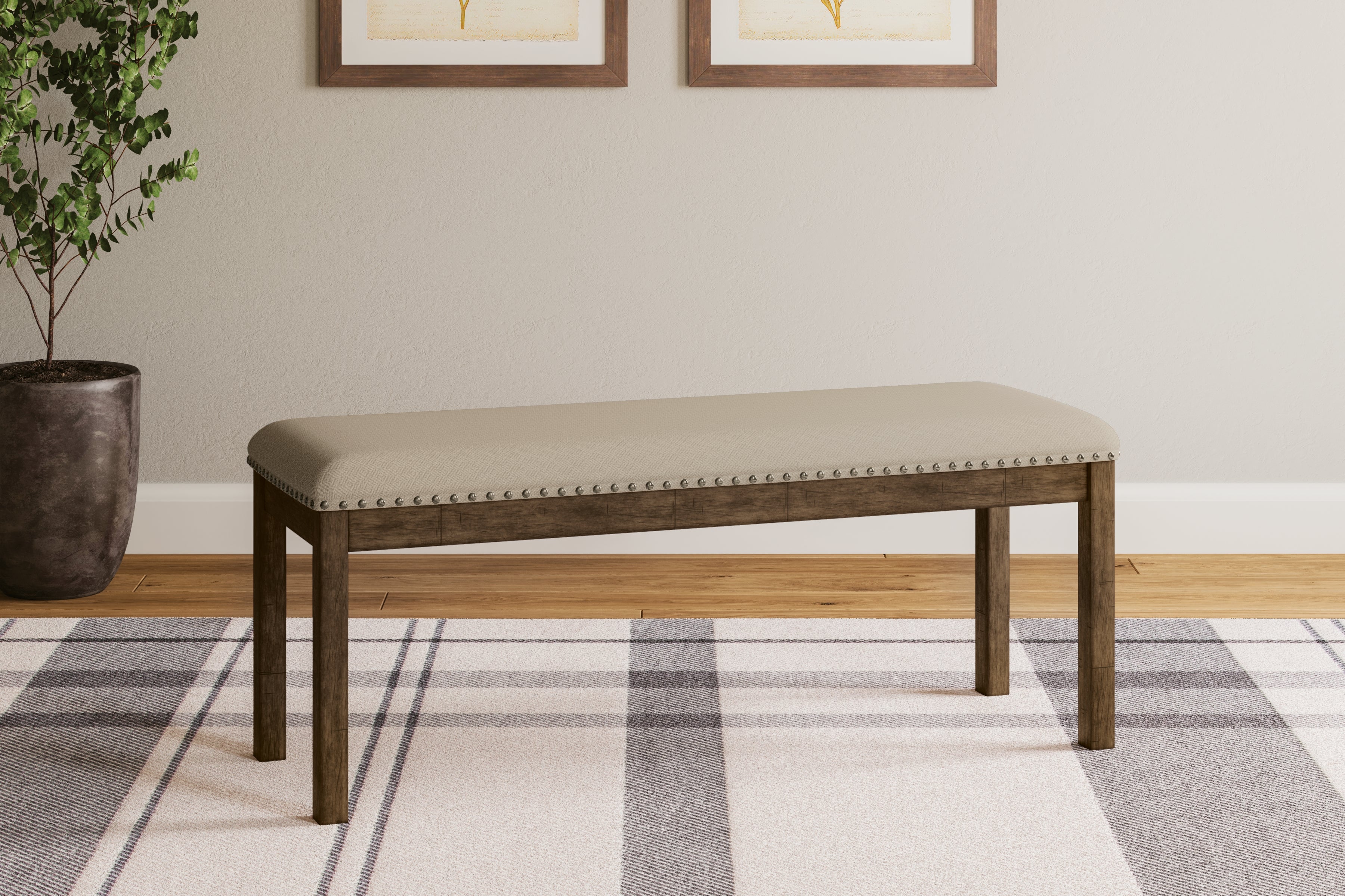 3 Brothers Decor - Ashley Furniture - Moriville Dining Room - Upholstered Bench / Beige - D631-00