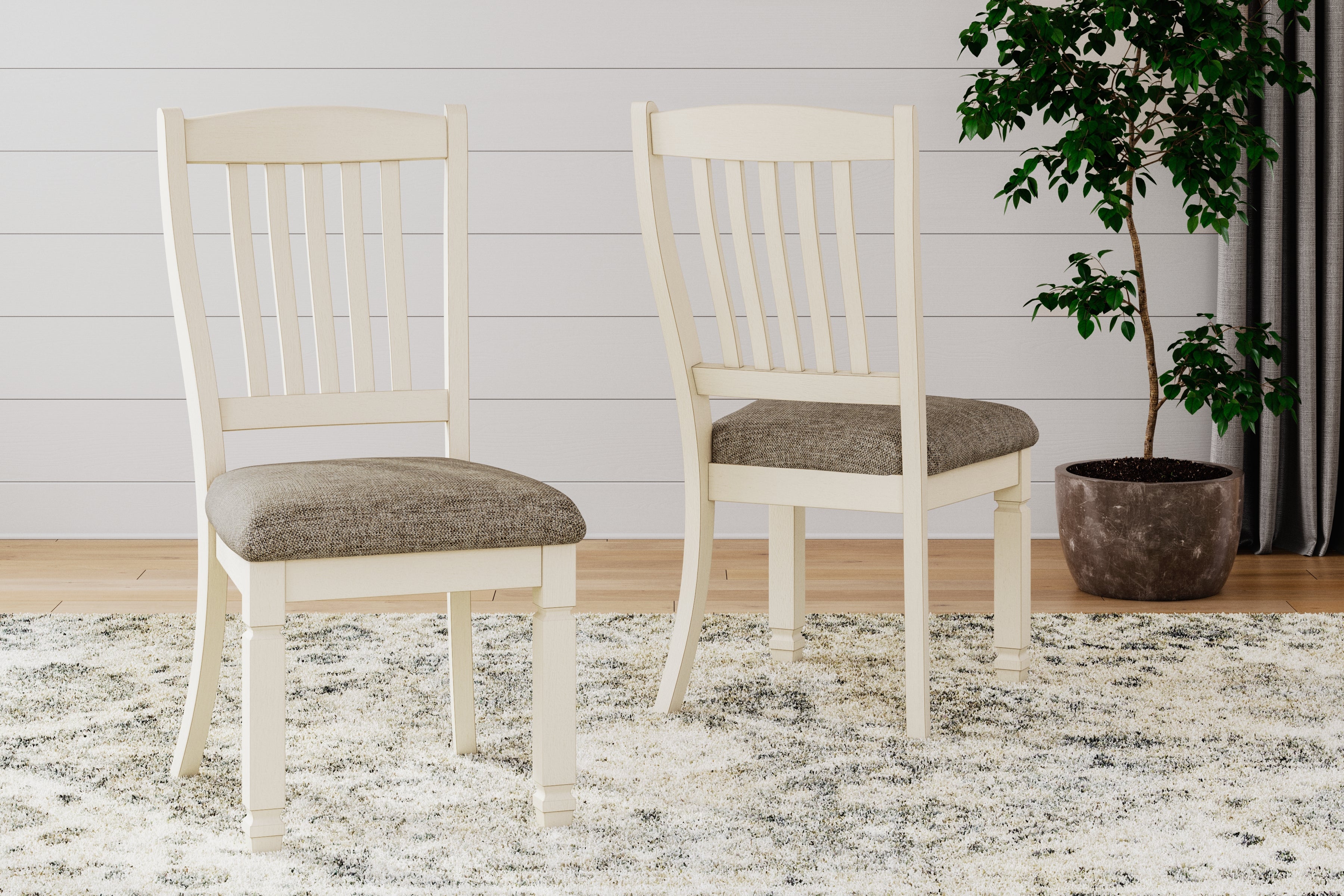 3 Brothers Decor - Ashley Furniture - Bolanburg Dining Room - Dining Chair (Set of 2) / Two-tone - D647-01X2