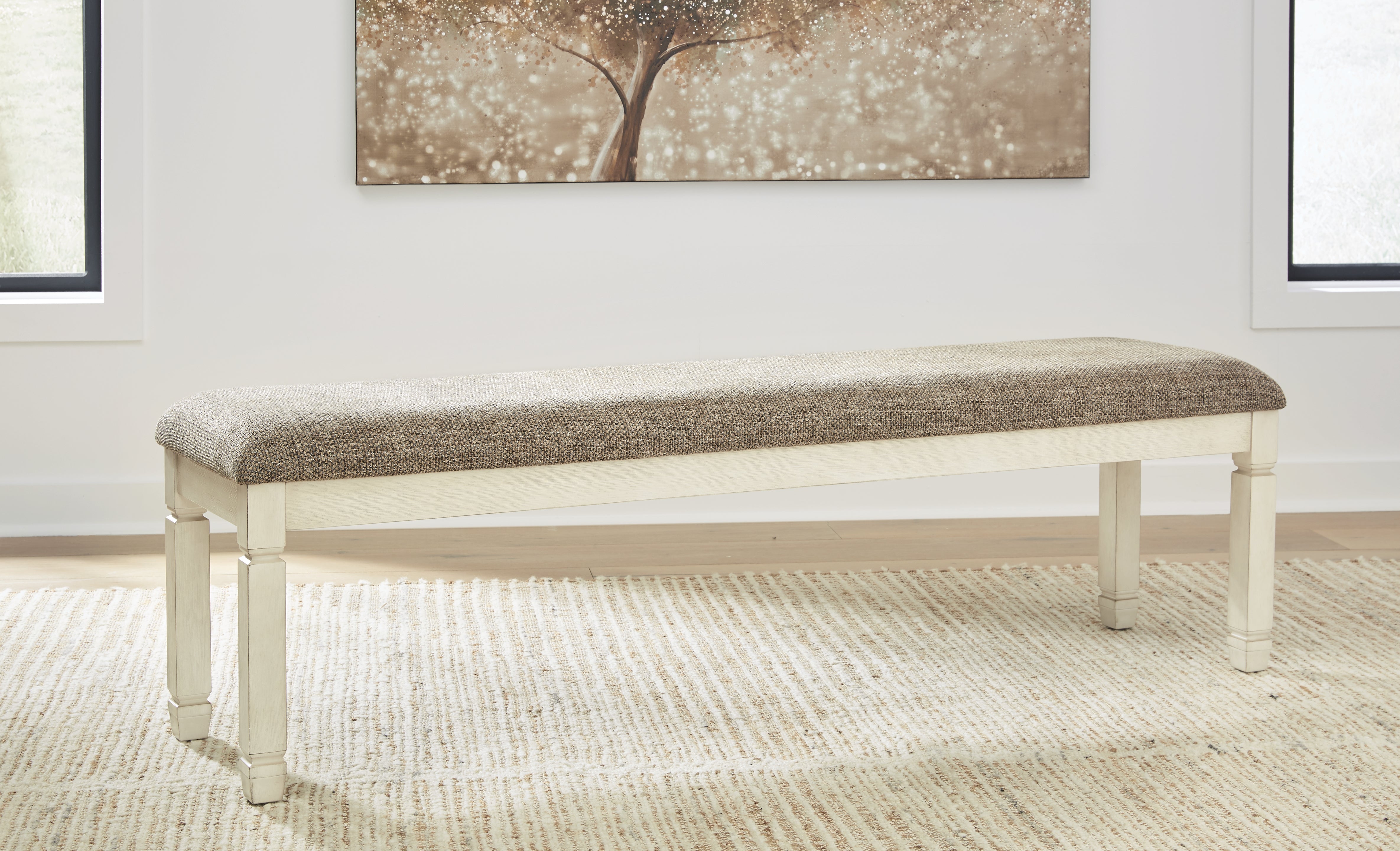 3 Brothers Decor - Ashley Furniture - Bolanburg Dining Room - Extra Large UPH DRM Bench / Two-tone - D647-08