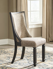 3 Brothers Decor - Ashley Furniture - Tyler Creek Dining Room - Dining Chair (Set of 2) / Black/Grayish Brown - D736-02X2
