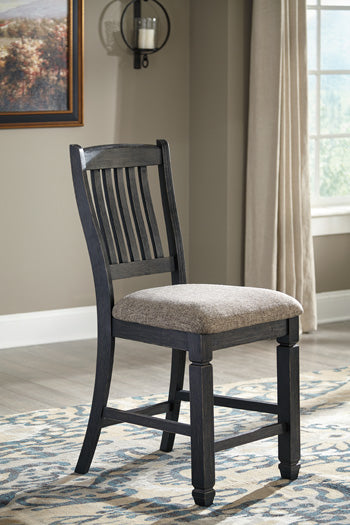 3 Brothers Decor - Ashley Furniture - Tyler Creek Dining Room - Counter Height Bar Stool (Set of 2) / Black/Grayish Brown - D736-124X2