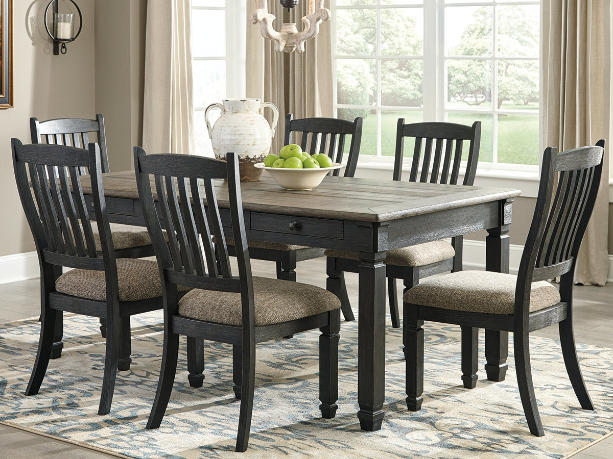 3 Brothers Decor - Ashley Furniture - Tyler Creek Dining Room - Rectangular Dining Room Table / Black/Gray - D736-25