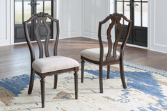 3 Brothers Decor - Ashley Furniture - Lavinton Dining Room - Dining Chair (Set of 2) / Tan/Brown - D764-01X2