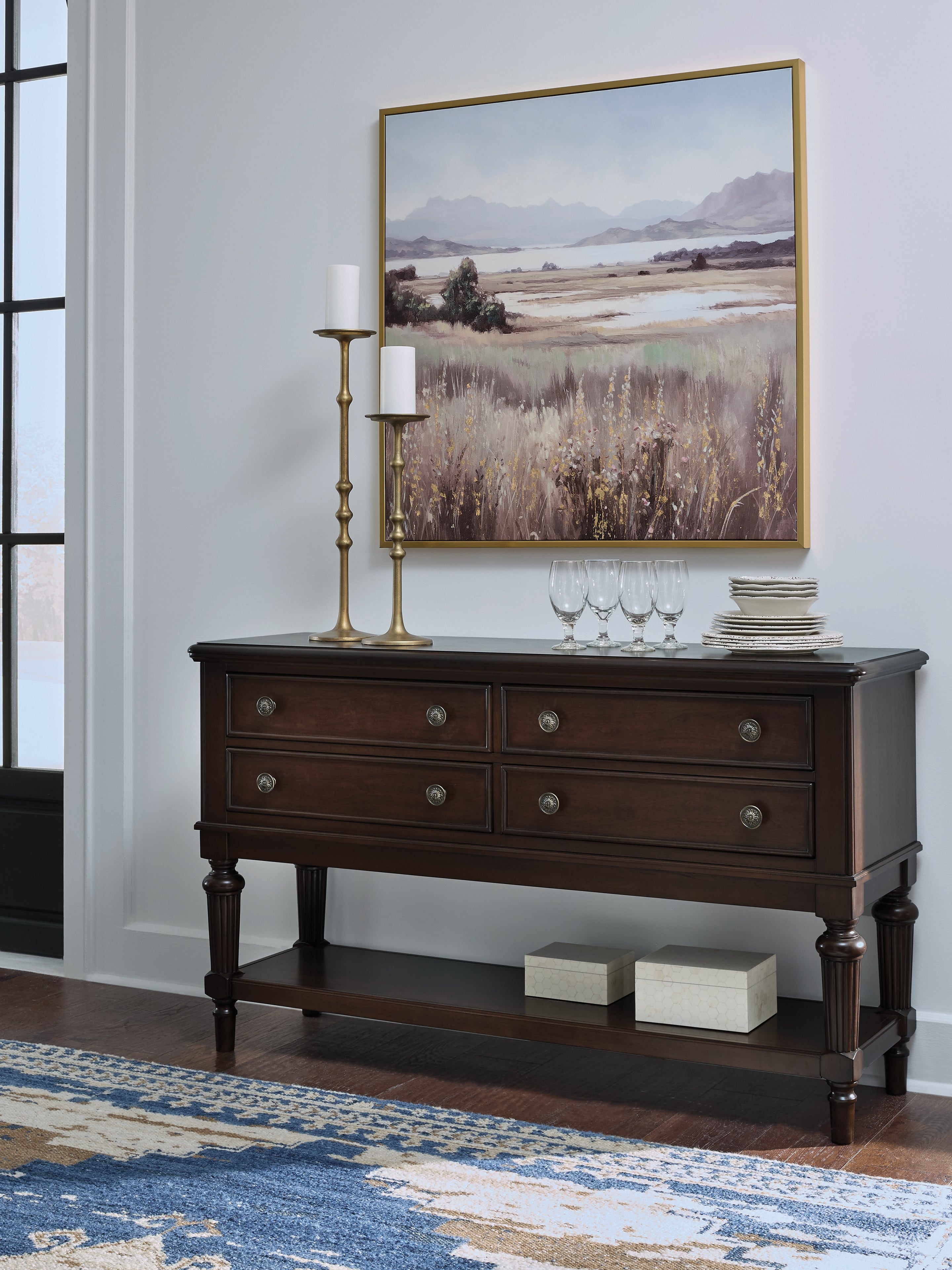 3 Brothers Decor - Ashley Furniture - Lavinton Dining Room - Dining Room Server / Brown - D764-60