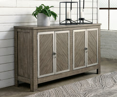 3 Brothers Decor - Ashley Furniture - Krystanza Dining Room - Dining Room Server / Weathered Gray - D766-60