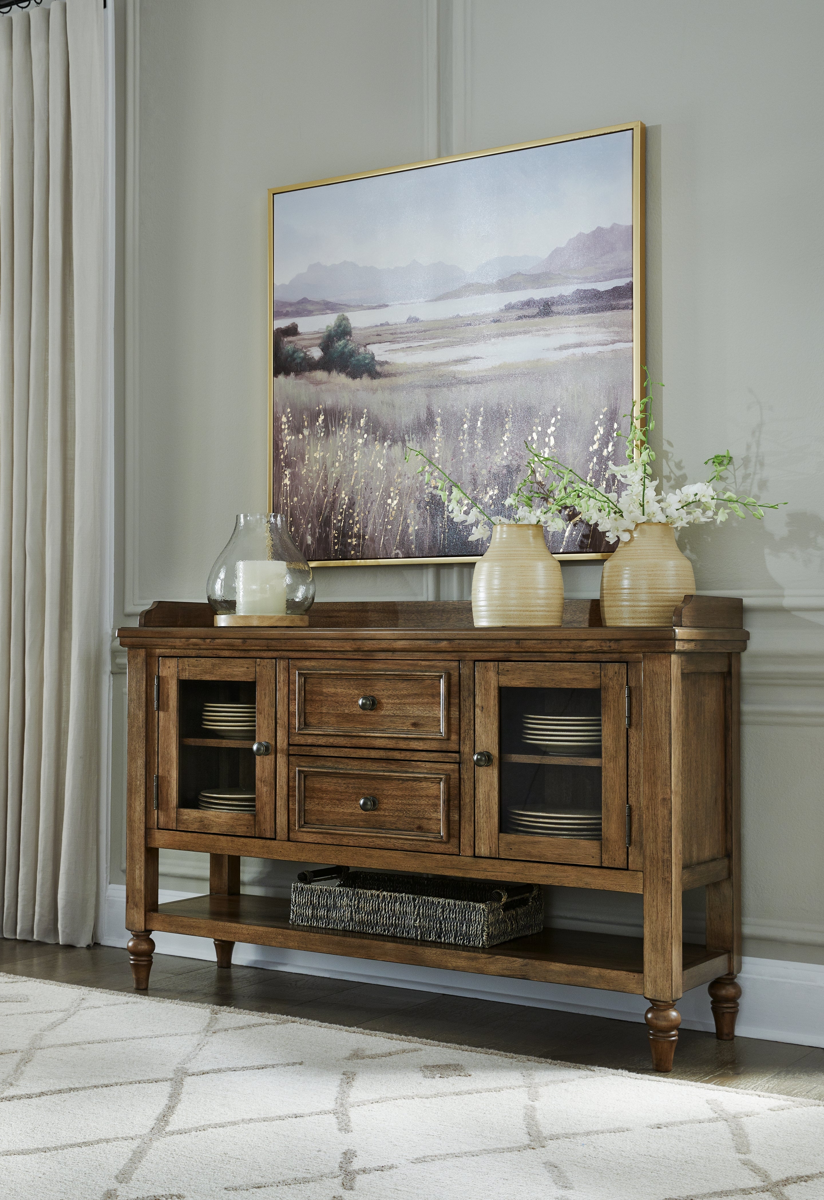3 Brothers Decor - Ashley Furniture - Sturlayne Dining Room - Dining Room Server / Brown - D787-60