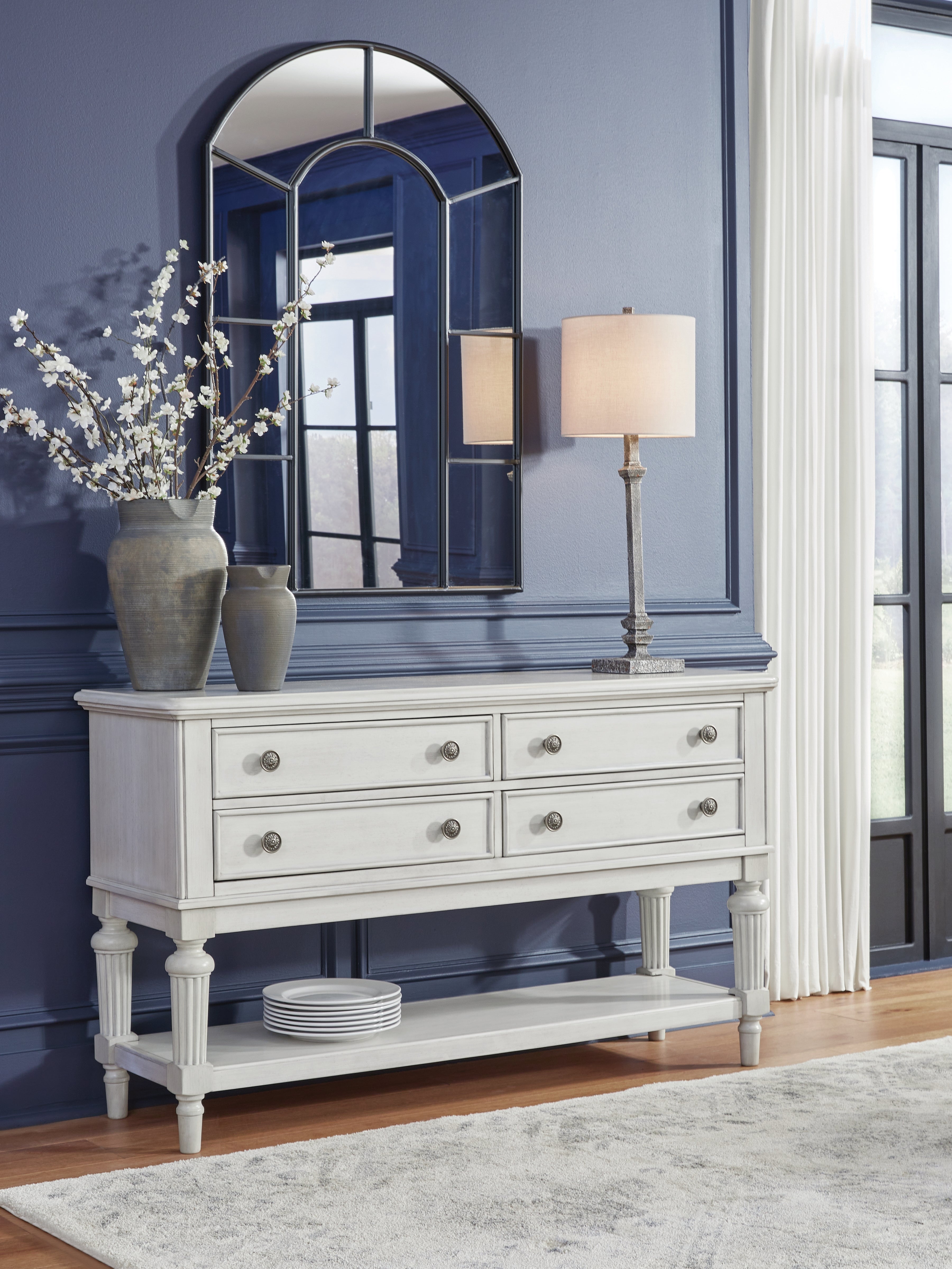 3 Brothers Decor - Ashley Furniture - Montelaine Dining Room - Dining Room Server / Antique White - D795-60