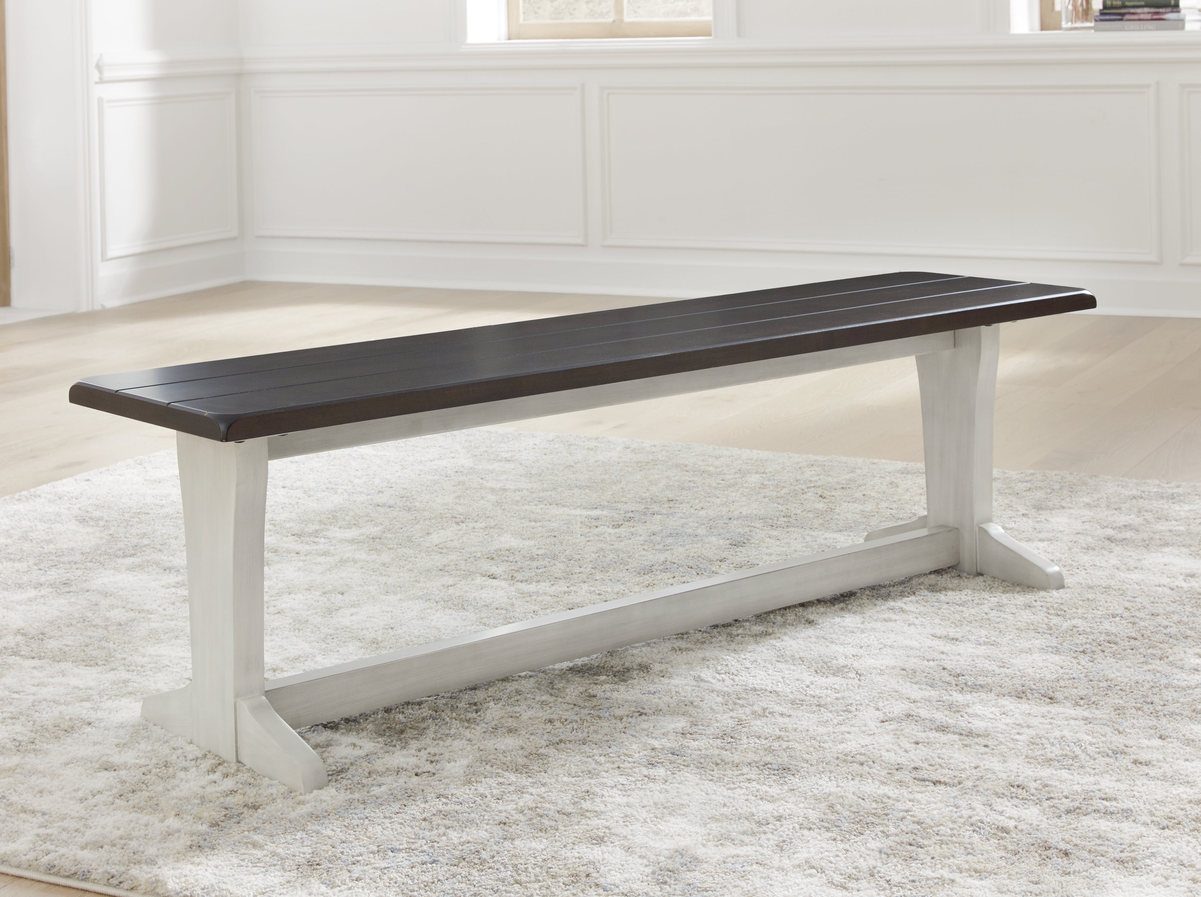 3 Brothers Decor - Ashley Furniture - Darborn Dining Room - Large Dining Room Bench / Gray/Brown - D796-00