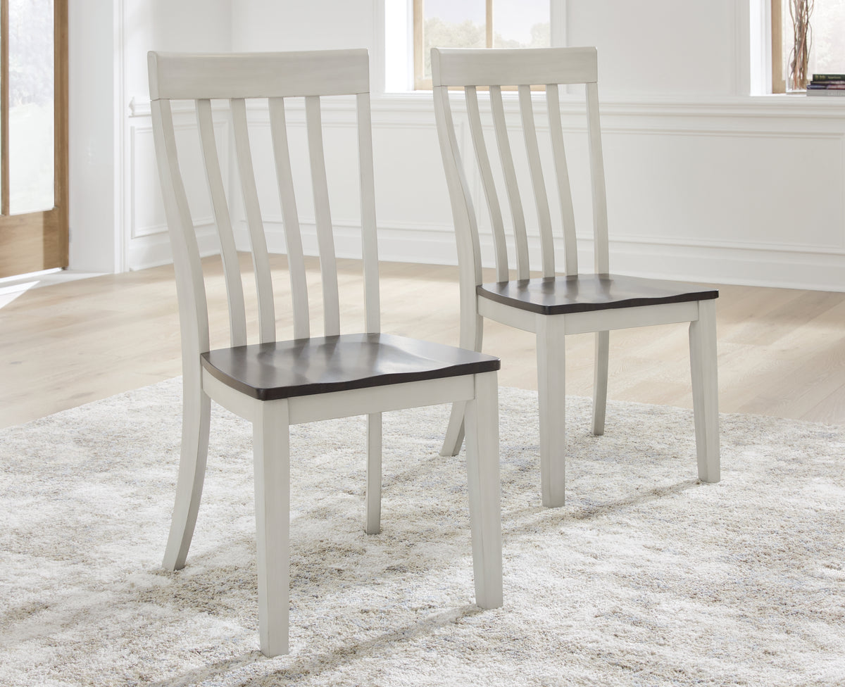 3 Brothers Decor - Ashley Furniture - Darborn Dining Room - Dining Chair (Set of 2) / Gray/Brown - D796-01X2