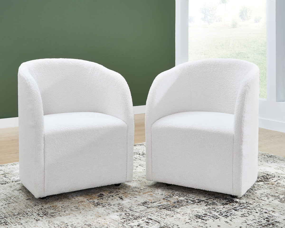 3 Brothers Decor - Ashley Furniture - Rowanbeck Dining Room - Dining Chair (Set of 2) / Black - D821-02AX2