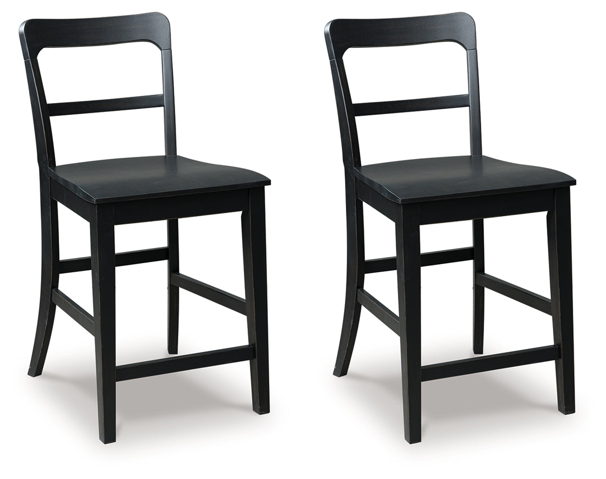 3 Brothers Decor - Ashley Furniture - Greddinton Counter Height Barstool (Set of 2) - Counter Height Barstool (Set of 2) / Multi - PCD824-124X2