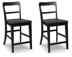 3 Brothers Decor - Ashley Furniture - Greddinton Counter Height Barstool (Set of 2) - Counter Height Barstool (Set of 2) / Multi - PCD824-124X2