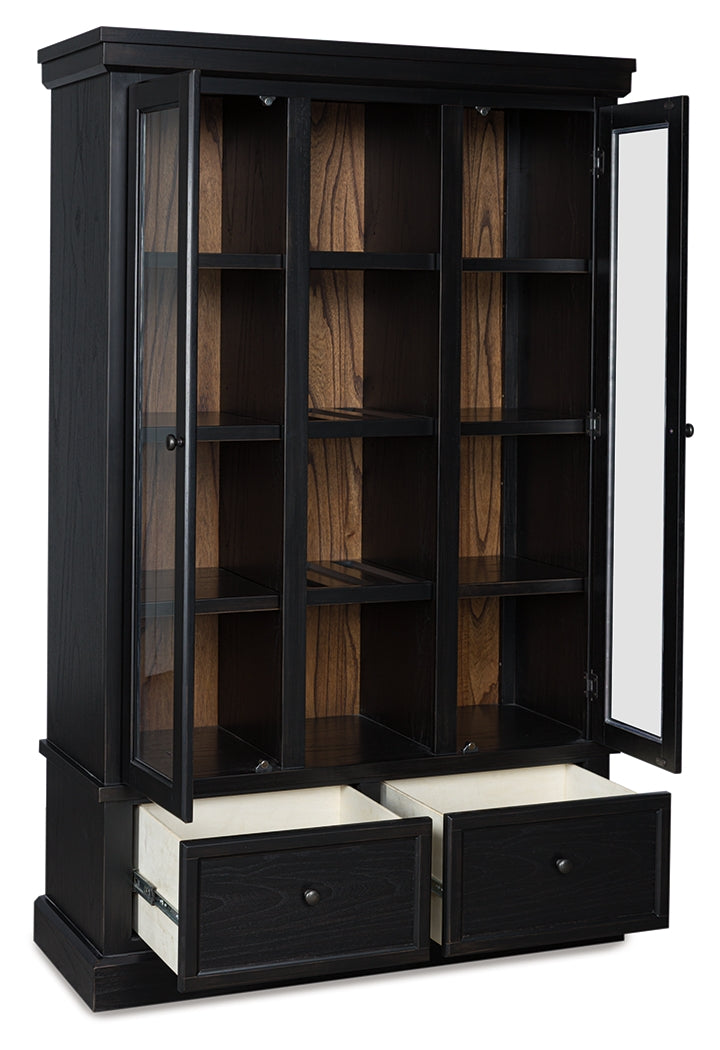 3 Brothers Decor - Ashley Furniture - Greddinton Curio - Curio / Black/Brown - PCD824-186