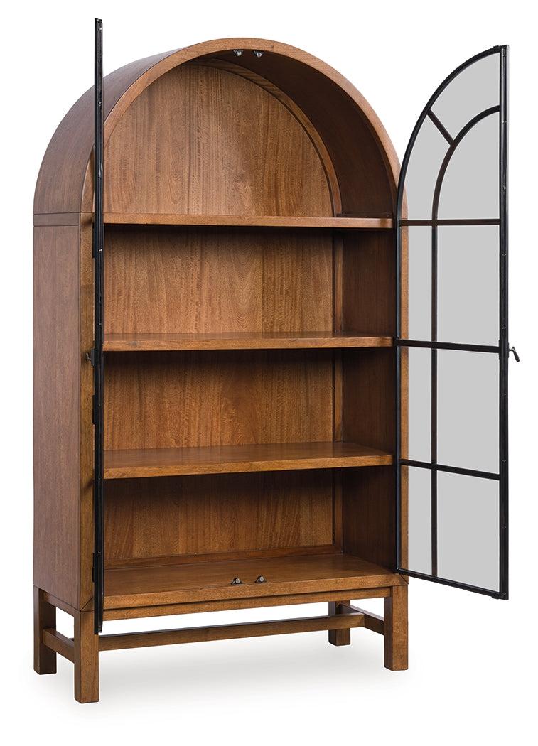 3 Brothers Decor - Ashley Furniture - Greddinton Display Cabinet - Display Cabinet / Brown/Black - PCD824-476