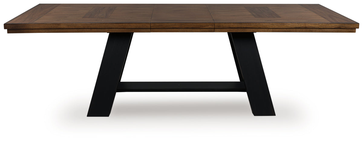 3 Brothers Decor - Ashley Furniture - Greddinton Dining Extension Table - Dining Extension Table / Brown/Black - PCD824D11