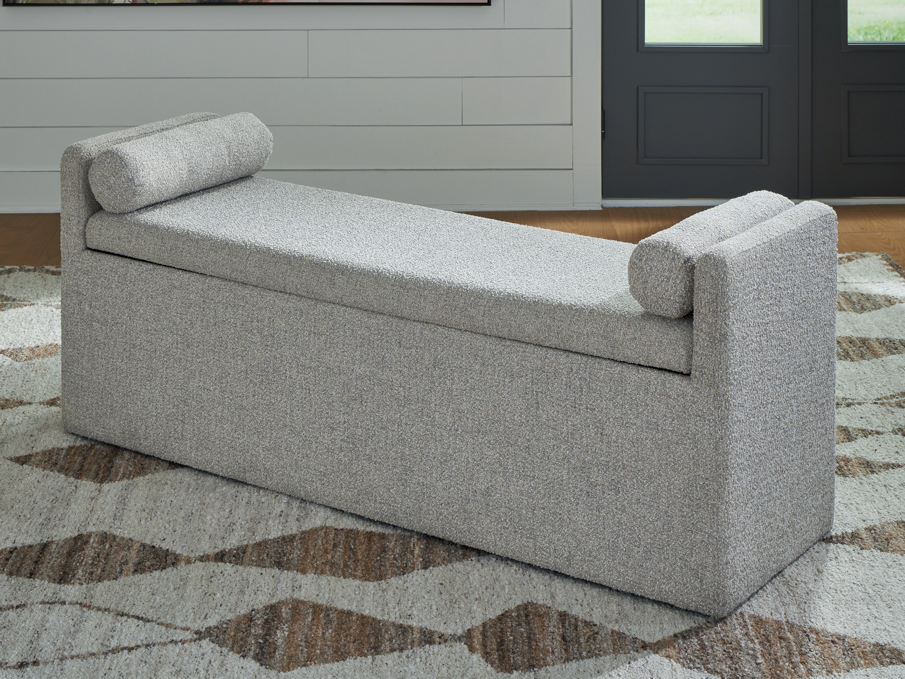 3 Brothers Decor - Ashley Furniture - Galliden Dining Room - Large UPH Dining Room Bench / Beige - D841-00