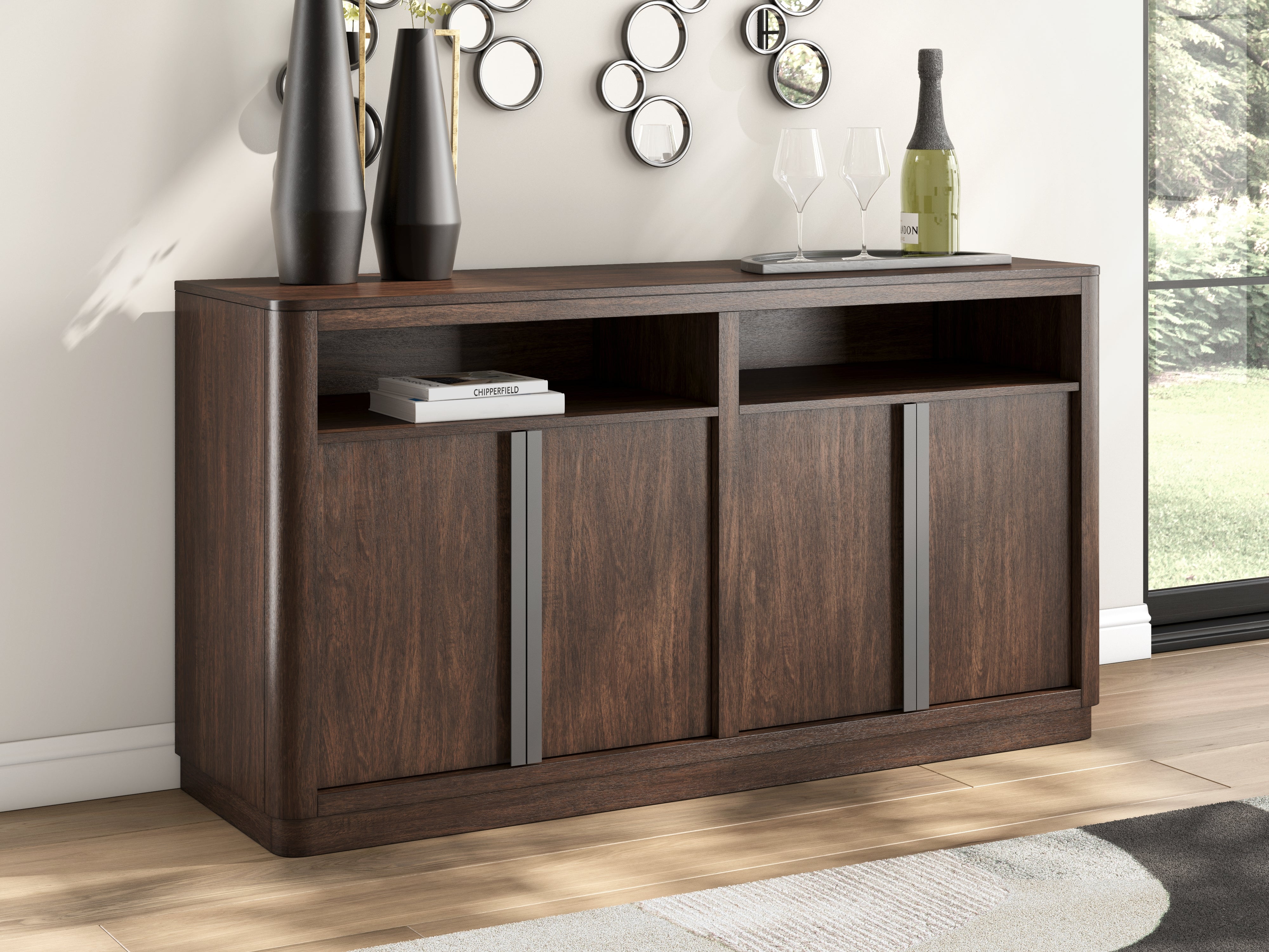 3 Brothers Decor - Ashley Furniture - Dilenno Dining Server - Dining Room Server / Dark Brown - PCD857-60