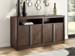 3 Brothers Decor - Ashley Furniture - Dilenno Dining Server - Dining Room Server / Dark Brown - PCD857-60