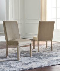 3 Brothers Decor - Ashley Furniture - Chrestner Dining Room - Dining Chair (Set of 2) / Gray/Brown - D983-01X2