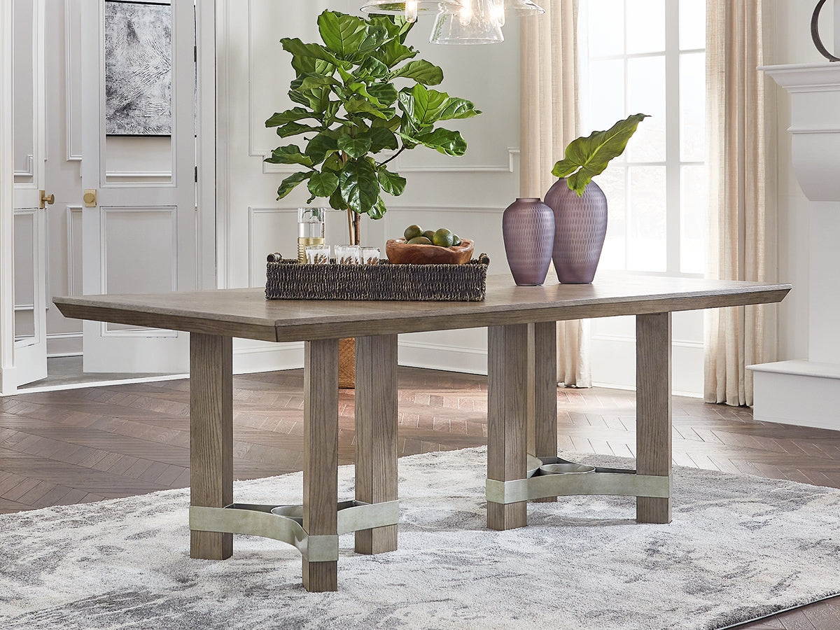 3 Brothers Decor - Ashley Furniture - Chrestner Dining Room - Rectangular Dining Room Table / Gray - D983-25