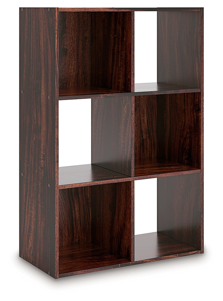 3 Brothers Decor - Ashley Furniture - Glosmount Six Cube Organizer - Six Cube Organizer / Cherry/Light Brown - EA1055-3X2
