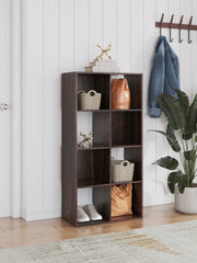 3 Brothers Decor - Ashley Furniture - Glosmount Eight Cube Organizer - Eight Cube Organizer / Cherry/Light Brown - EA1055-4X2