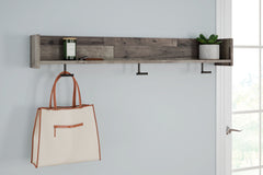 3 Brothers Decor - Ashley Furniture - Neilsville Wall Decor - Wall Mounted Coat Rack w/Shelf / Multi Gray - EA2120-151