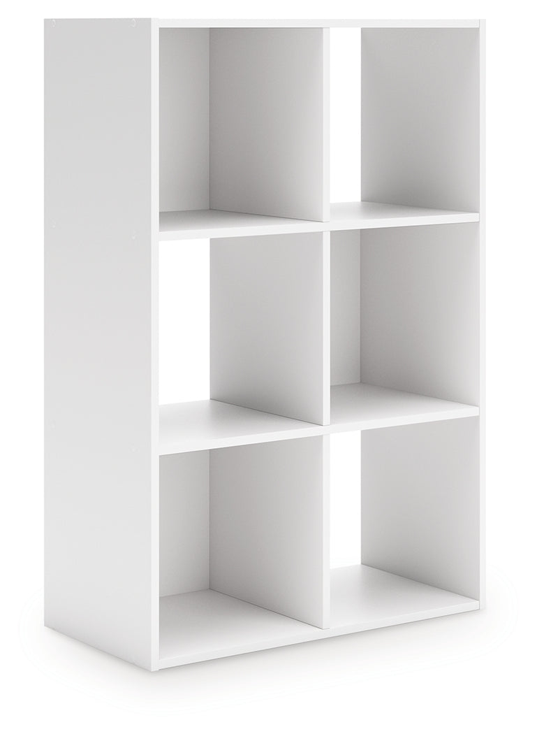 3 Brothers Decor - Ashley Furniture - Onita Six Cube Organizer - Six Cube Organizer / White - EA9630-3X2