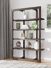 3 Brothers Decor - Ashley Furniture - Breckington Bookcase - Bookcase / Dark Brown - H556-70