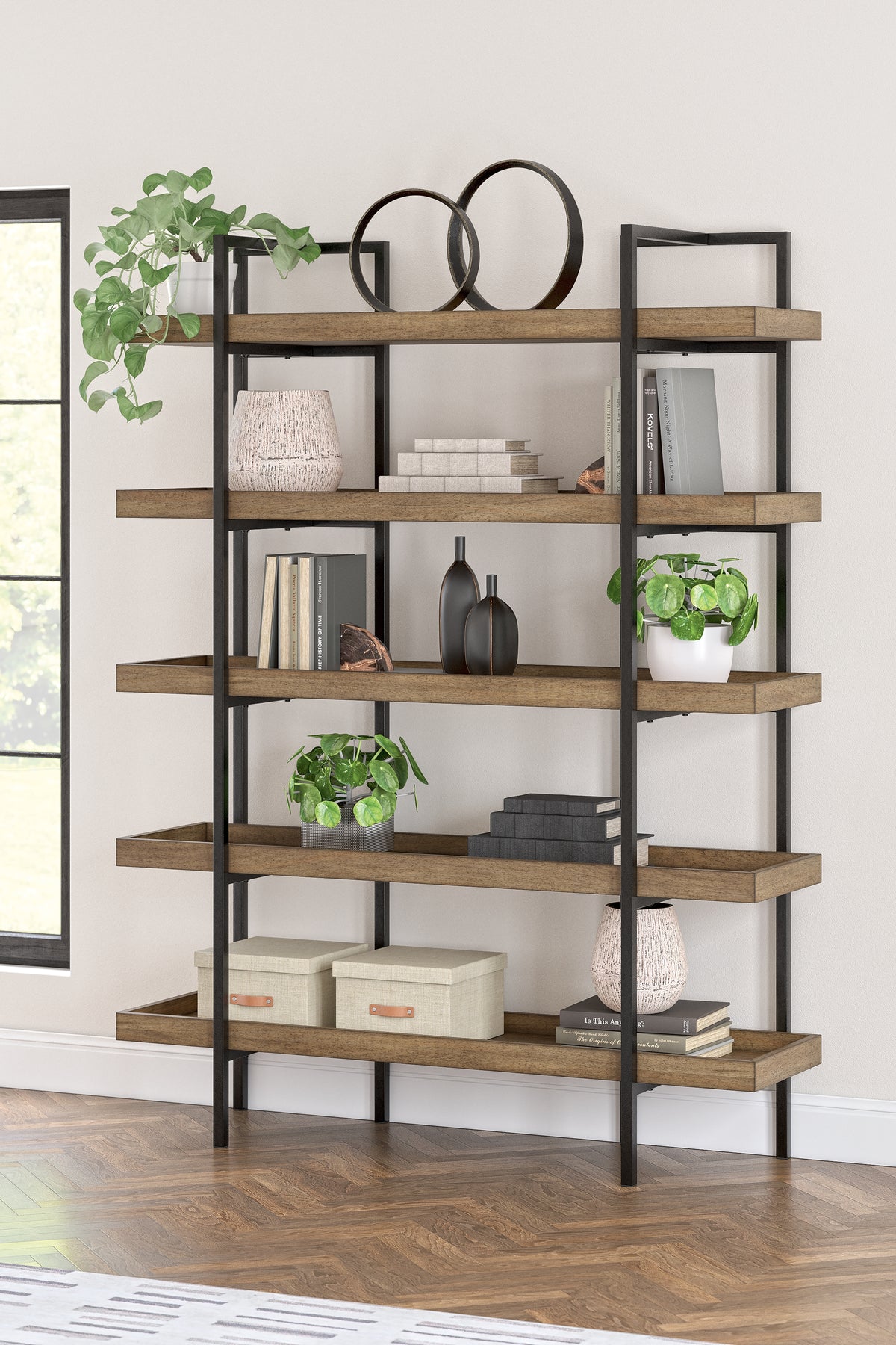 3 Brothers Decor - Ashley Furniture - Montia Bookcase - Bookcase - H632-70
