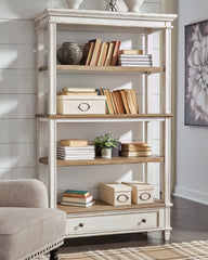 3 Brothers Decor - Ashley Furniture - Realyn Bookcase - Bookcase / Brown/White - H743-70