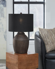3 Brothers Decor - Ashley Furniture - Naareman Lighting - 2-Piece Lamp Set / Metallic Black - L100804X2