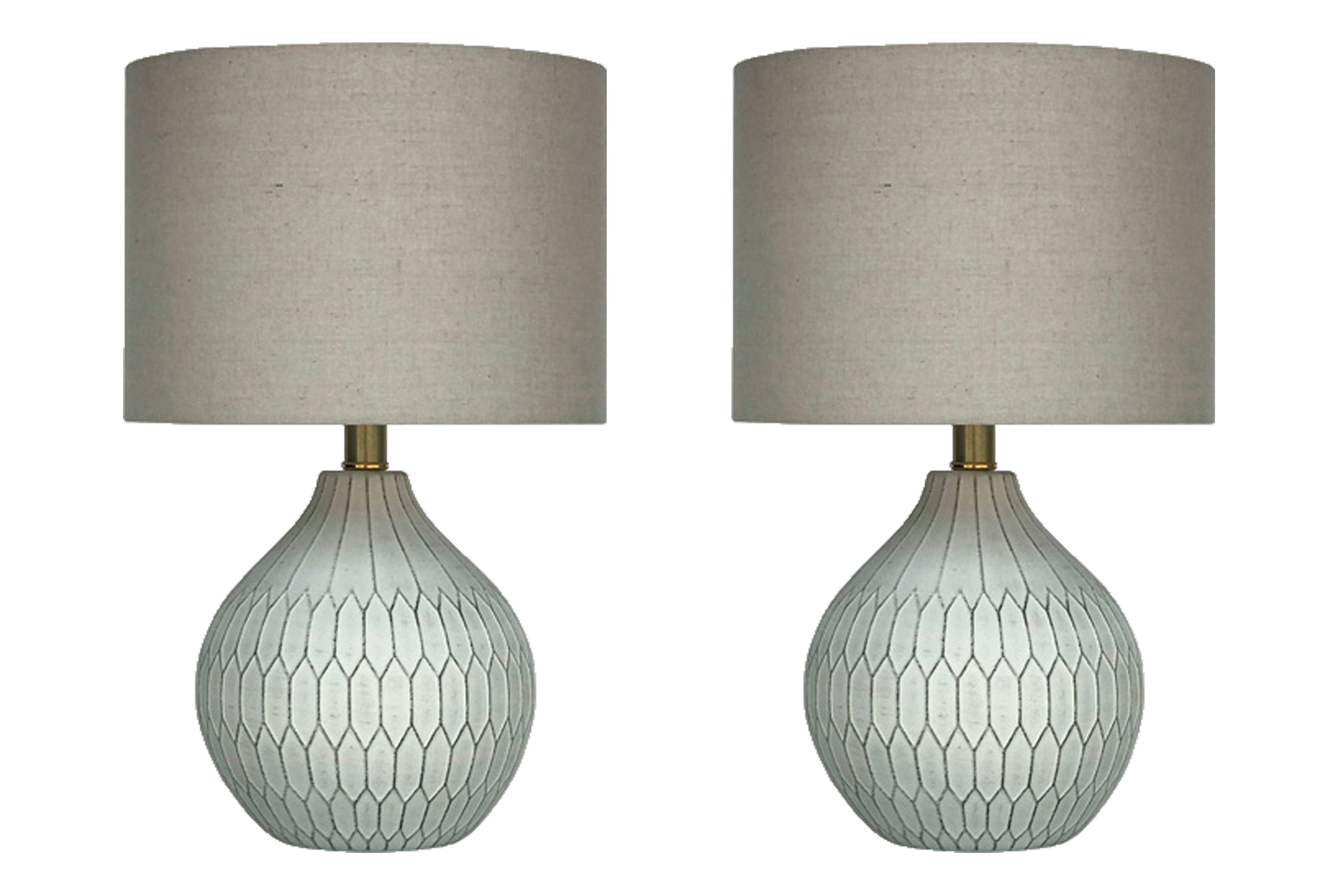 3 Brothers Decor - Ashley Furniture - Wardmont Lighting - Table Lamp (Set of 2) / White - L180094X2
