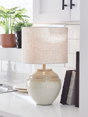 3 Brothers Decor - Ashley Furniture - Waldish Lighting - Metal Table Lamp (1/CN) / Cream/Beige - L200204
