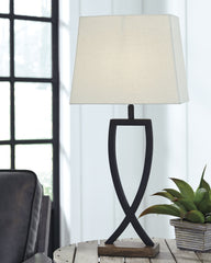 3 Brothers Decor - Ashley Furniture - Makara Lighting - Metal Table Lamp (Set of 2) / Black/Brown - L204174