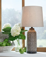 3 Brothers Decor - Ashley Furniture - Lanson Lighting - Metal Table Lamp (Set of 2) / Antique Bronze Finish - L204454