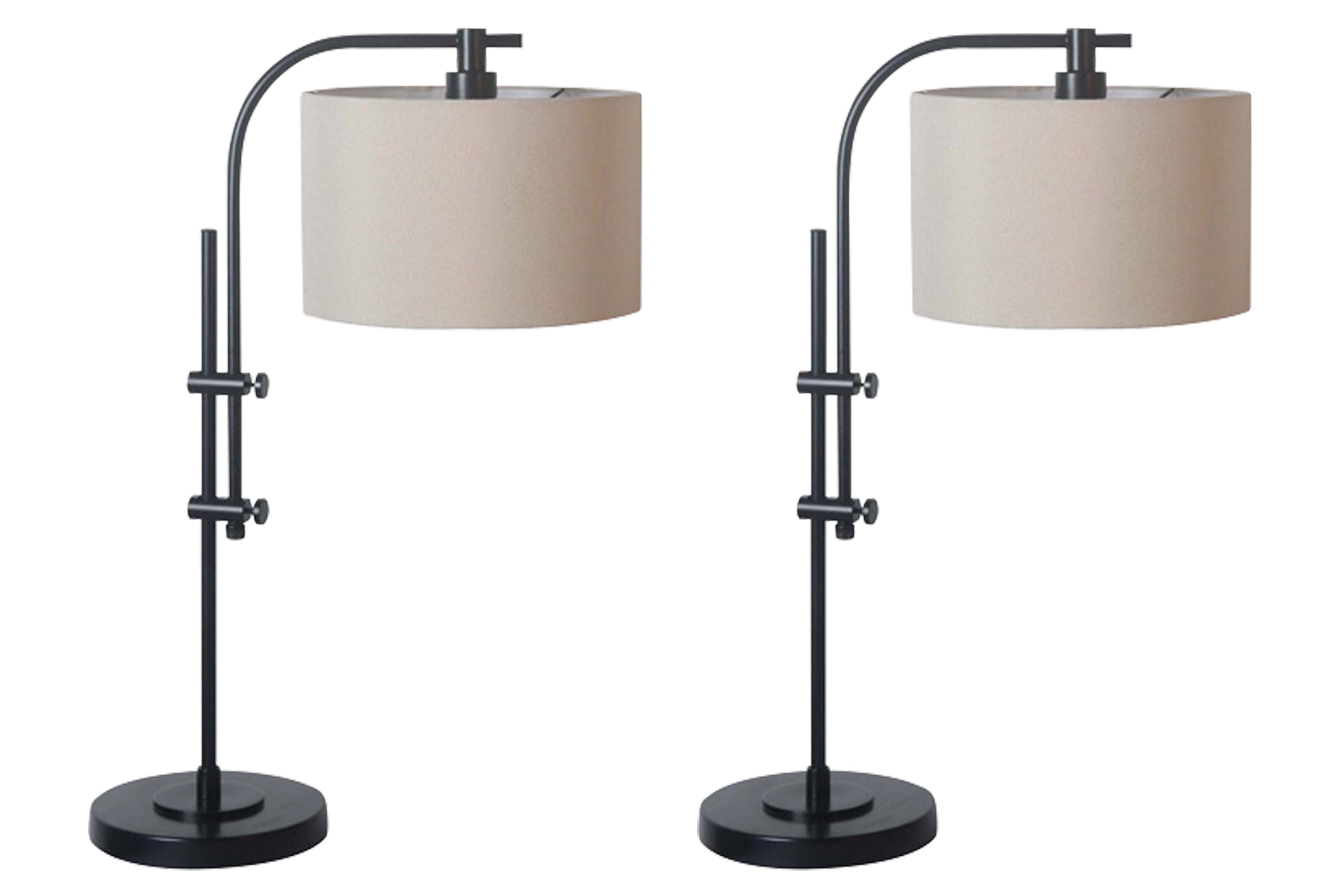 3 Brothers Decor - Ashley Furniture - Baronvale Lighting - Accent Lamp (Set of 2) / Black - L206043X2