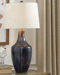 3 Brothers Decor - Ashley Furniture - Evania Lighting - Metal Table Lamp (1/CN) / Indigo - L207344