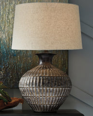 3 Brothers Decor - Ashley Furniture - Magan Lighting - Metal Table Lamp (1/CN) / Antique Bronze Finish - L207354