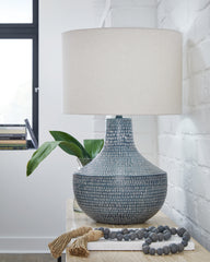 3 Brothers Decor - Ashley Furniture - Schylarmont Lighting - 2-Piece Lamp Set / Antique Gray/White - L207474X2