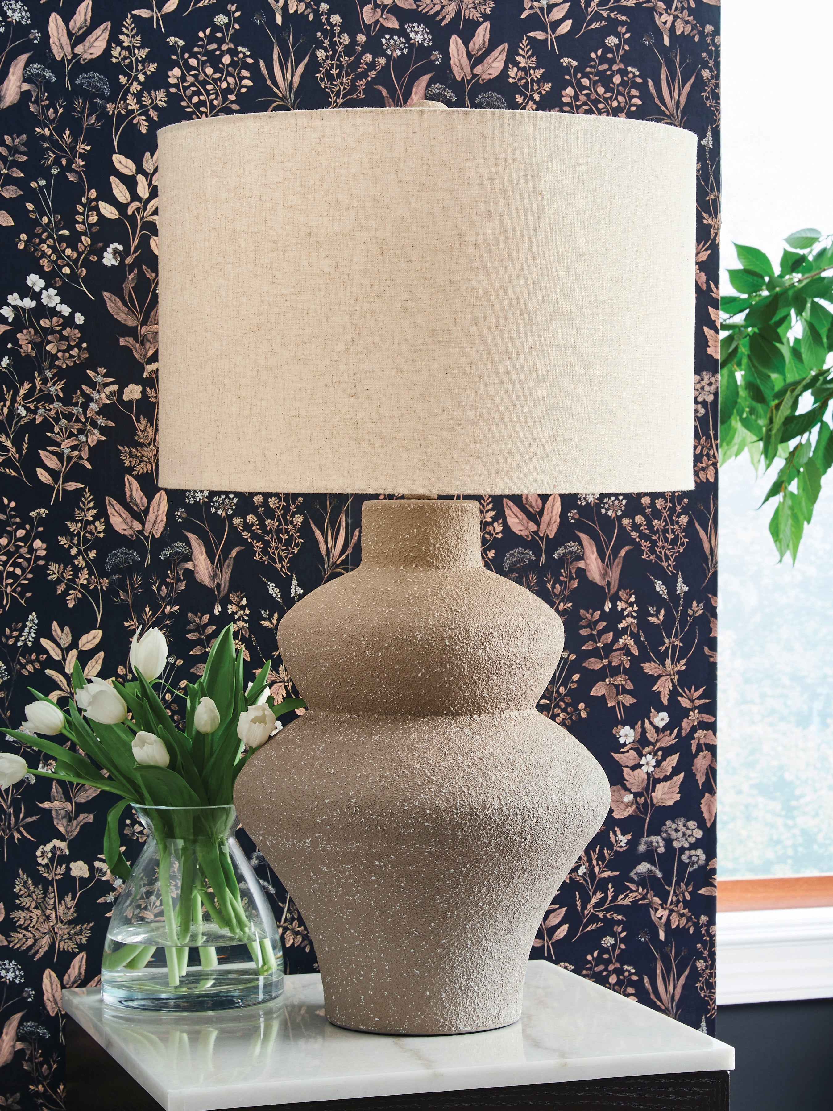3 Brothers Decor - Ashley Furniture - Jossleigh Lighting - Metal Table Lamp (1/CN) / Beige - L207624