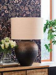 3 Brothers Decor - Ashley Furniture - Newgerhard Lighting - Metal Table Lamp (1/CN) / Brown/Black - L207644