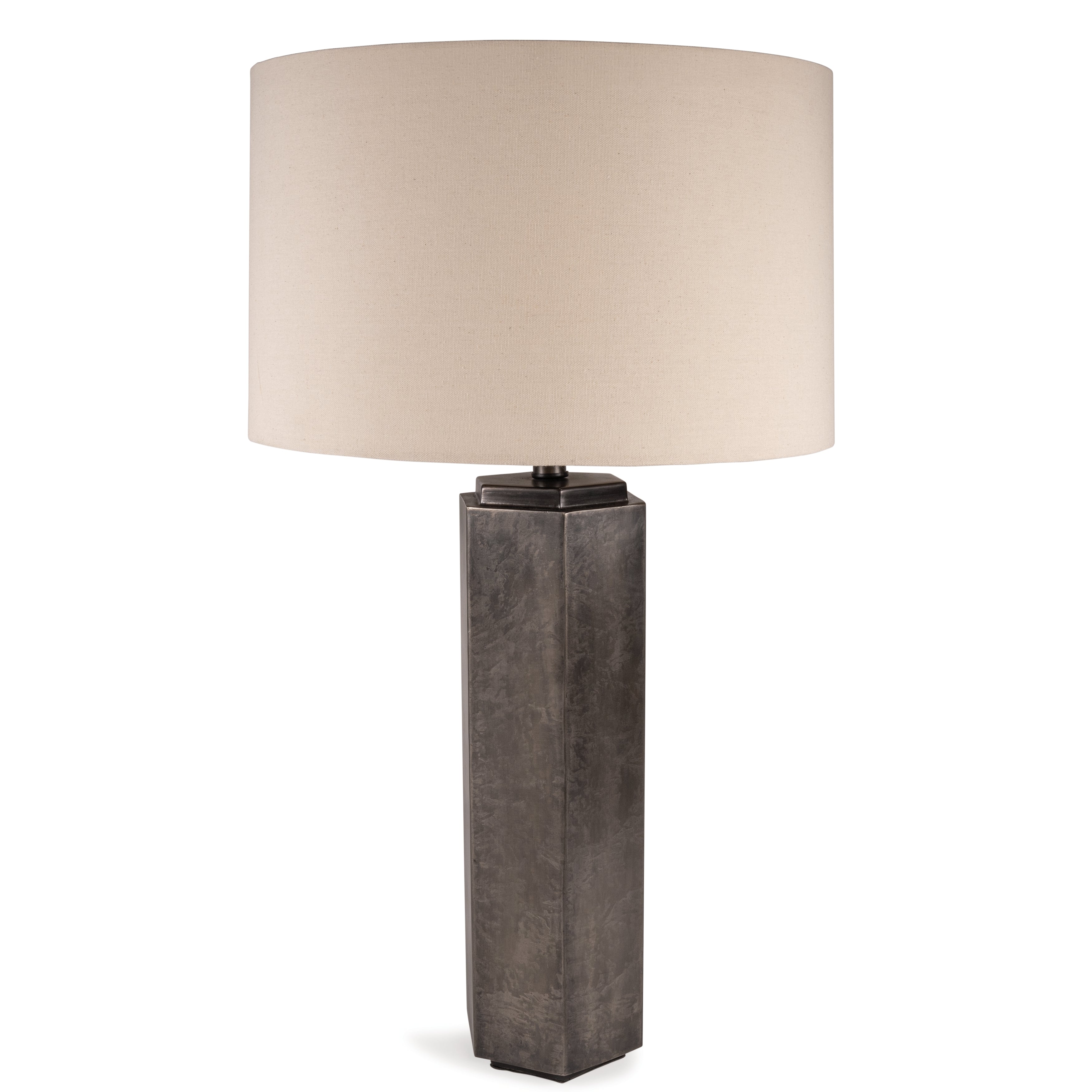 3 Brothers Decor - Ashley Furniture - Dirkton Lighting - Metal Table Lamp (1/CN) / Antique Pewter Finish - L208324