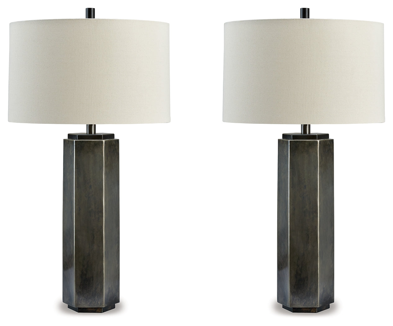 3 Brothers Decor - Ashley Furniture - Dirkton Lighting - Table Lamp (Set of 2) / Antique Pewter - L208324X2